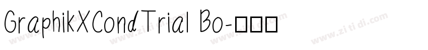 GraphikXCondTrial Bo字体转换